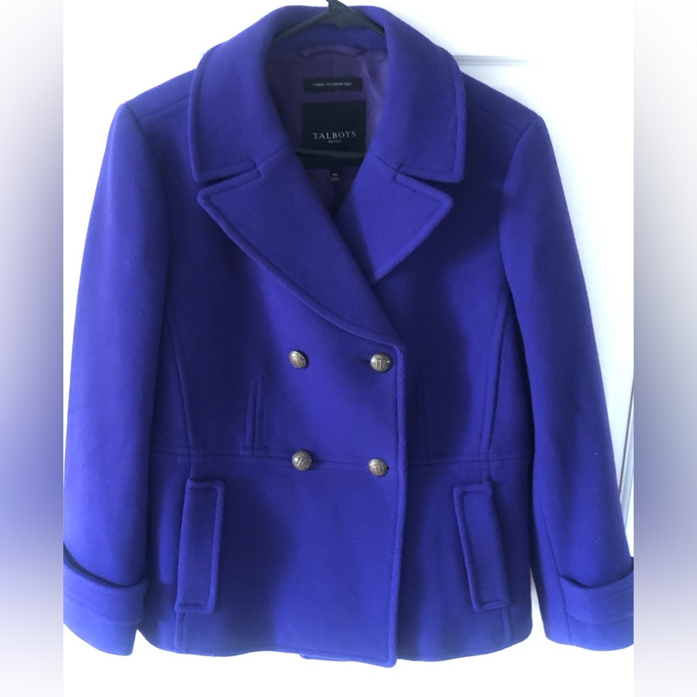 Ladies wool coat. Talbots 14P petite new